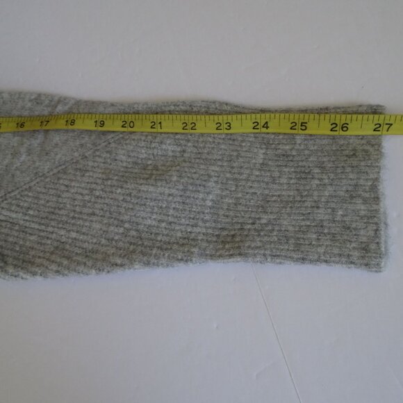 Time And Tru Gray Knit Pullover Hooded Sweater Womens Size L 12 14 Long Sleeve - Picture 9 of 11